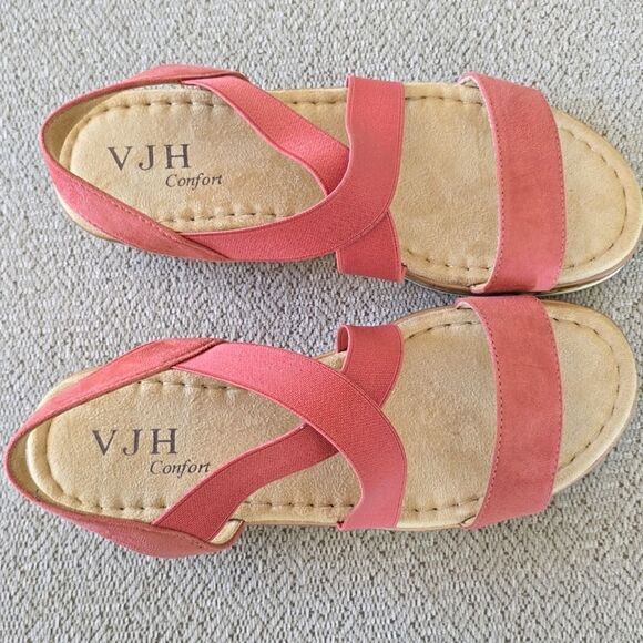 VJH Confort NWOT Brick Slip On Elastic Ankle Lightweight Casual Sandals - Size 9 - Picture 2 of 10